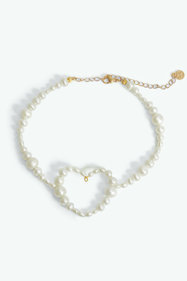 Odette Heart Pearl Choker