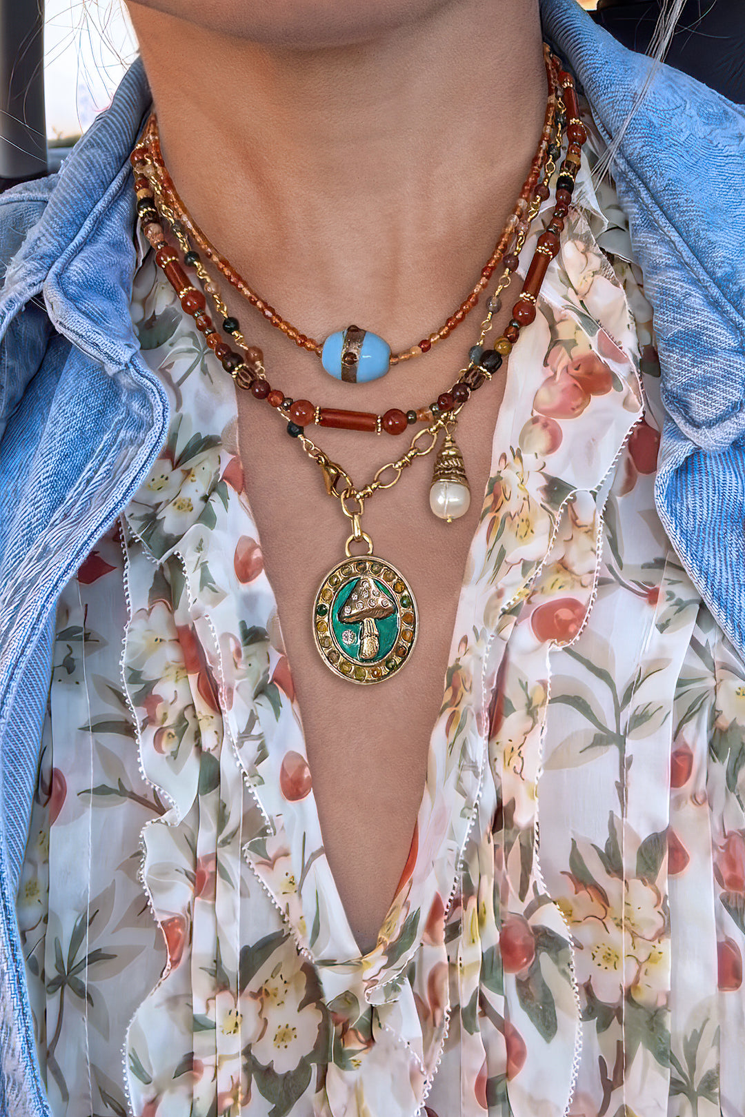 The Midnight Mushroom Necklace