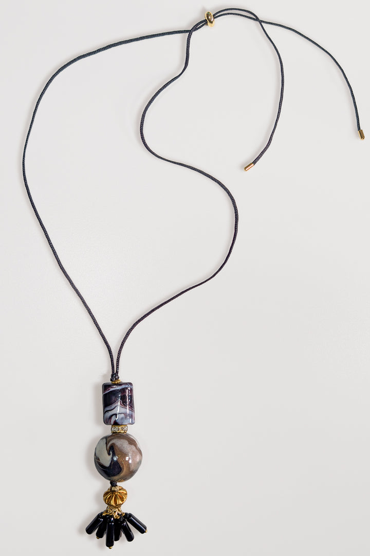 The Marbleized Muse Necklace