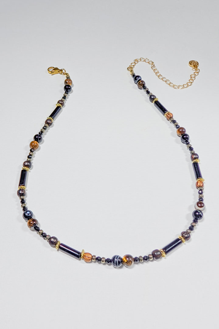 The Onyx Orbit Necklace
