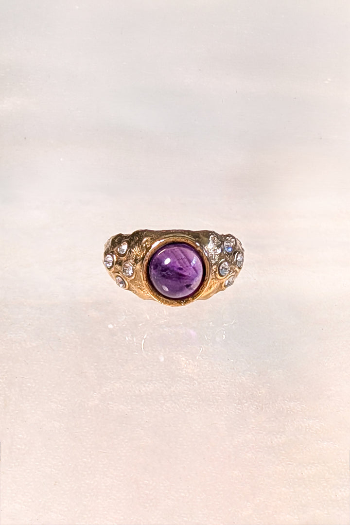 The Amethyst Dome Ring