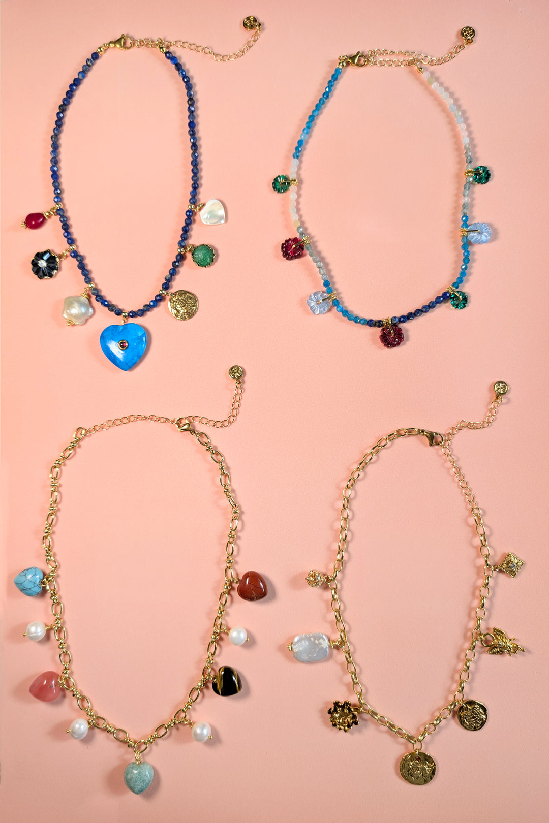 Sample Sale - Beaded Gemstone Necklaces Set 3