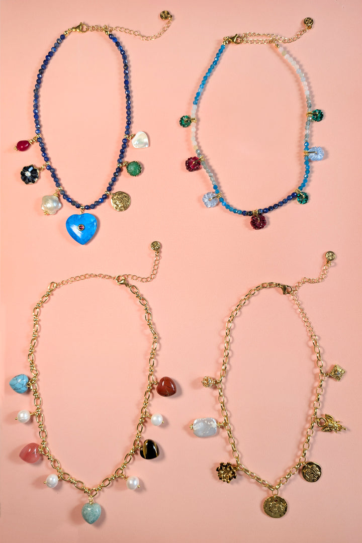 Sample Sale - Beaded Gemstone Necklaces Set 3