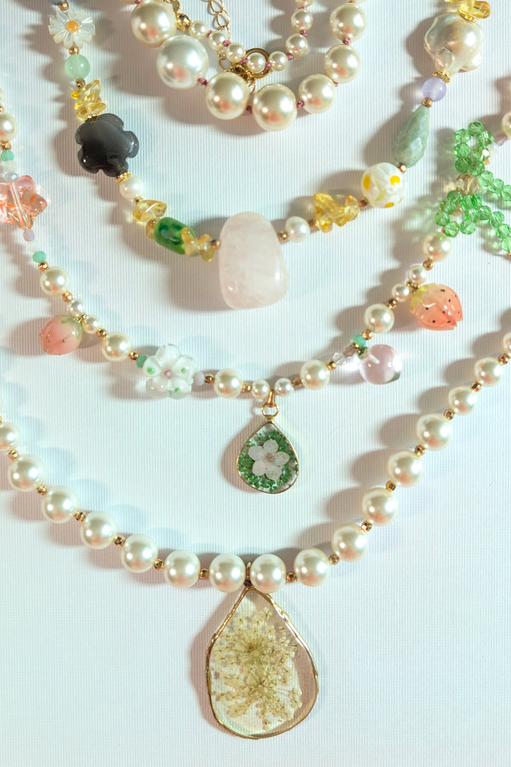 Sample Sale - Pearl Beaded Necklaces Set 4