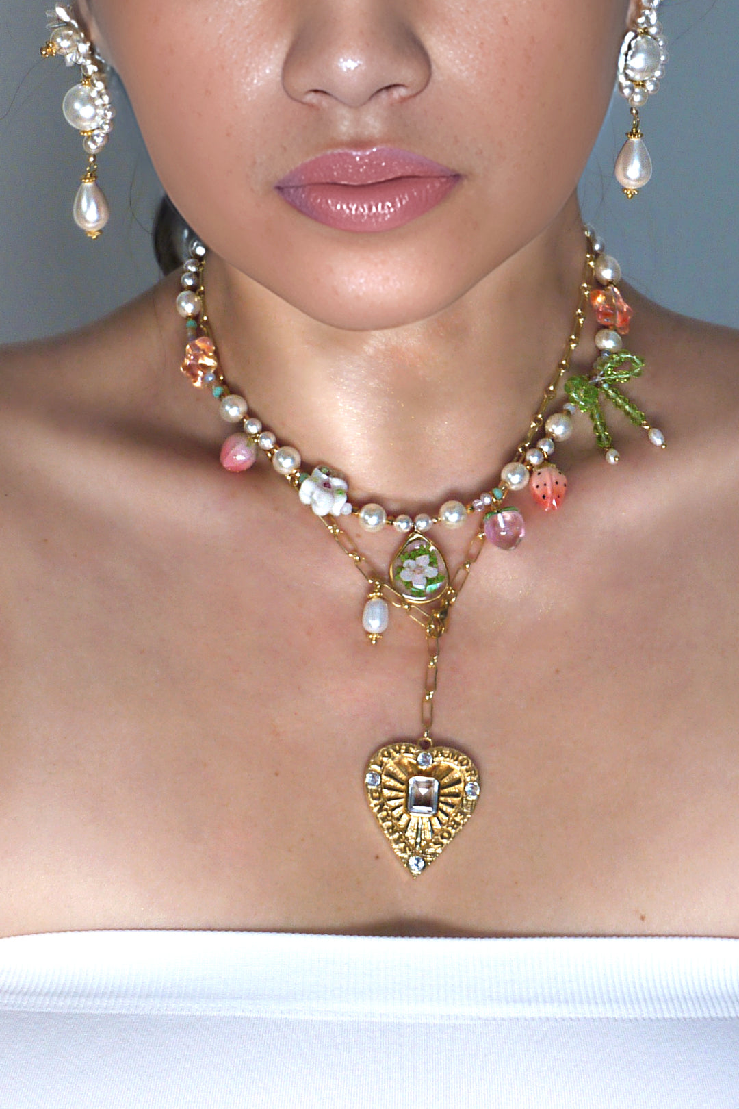 Sample Sale - Pearl Beaded Necklaces Set 4