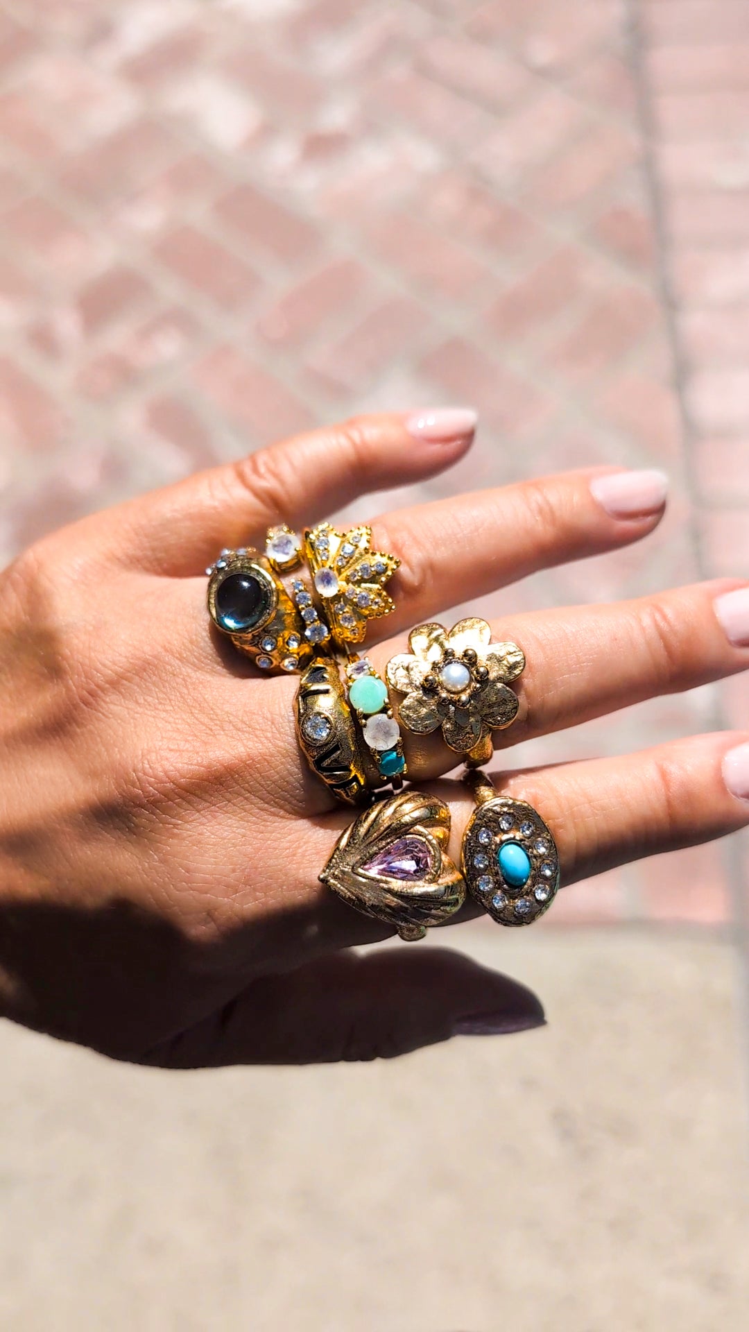 The Hammered Bloom Ring