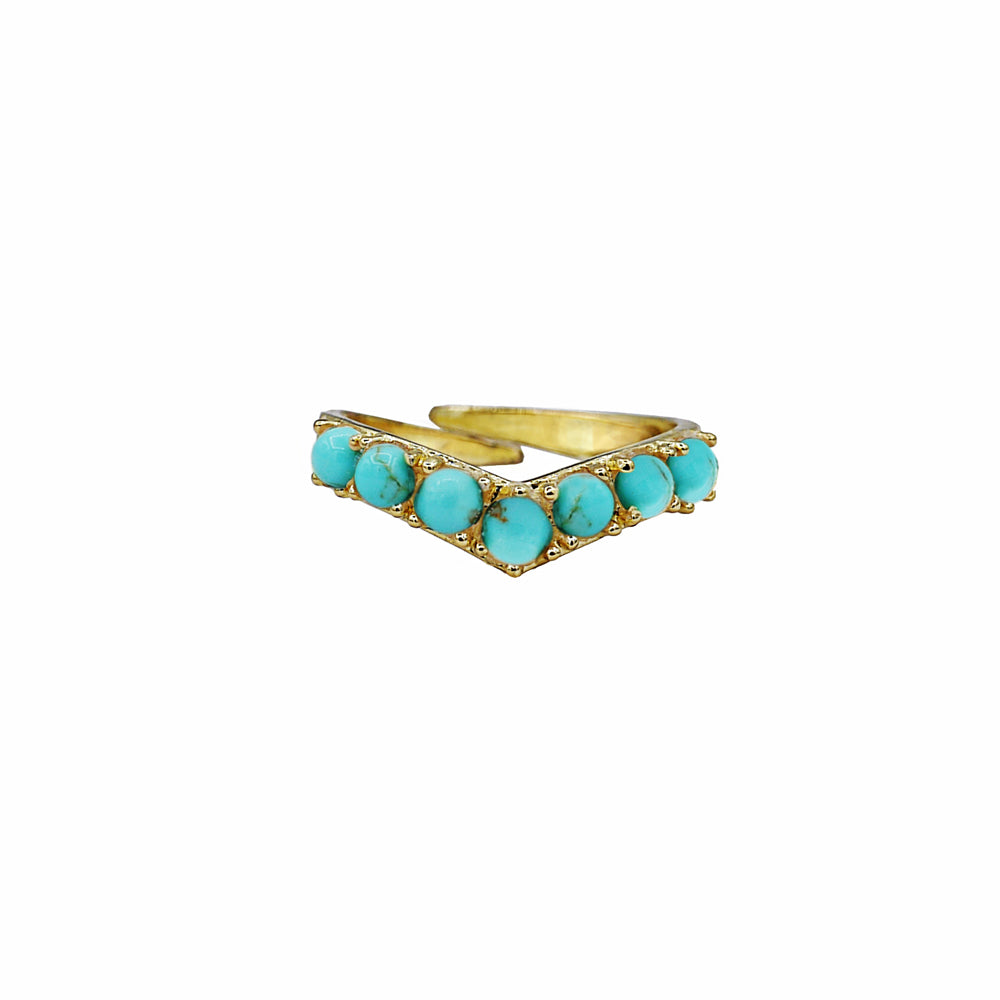 Arc Turquoise Ring – Stitch and Stone